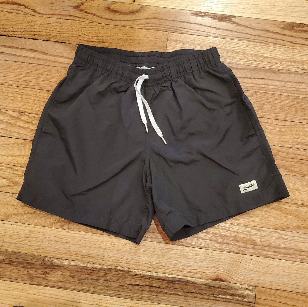 Bather Solid Black Swim Trunk Size XSmall